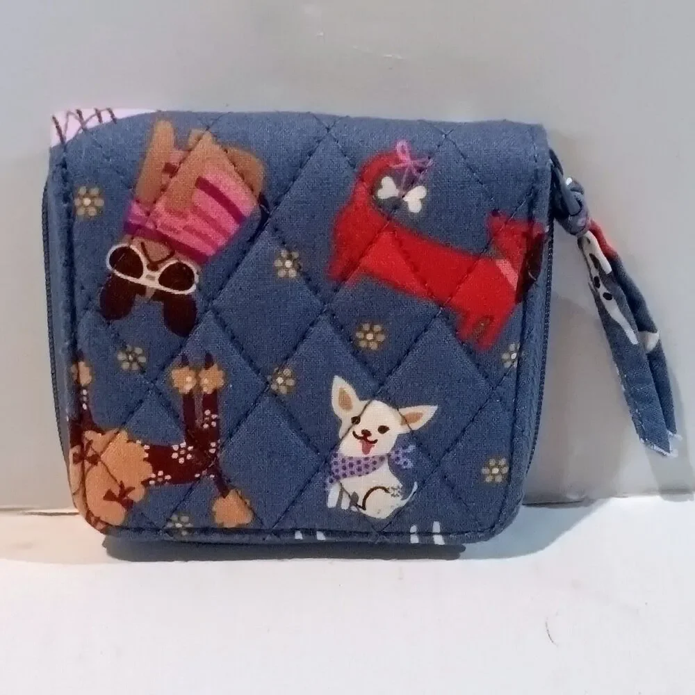 Vera Bradley Bark Park Essential Small Zip-Around Wallet-Retired-2025-Quilted - Picture 5 of 8